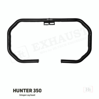 HUNTER 350 OCTOGAN LEG GUARD – SB 660 – BLACK MATT / HT EXHAUST