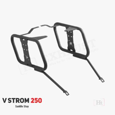 SADDLE STAY V STROM SX 250 BLACK WITH JERRY CAN MOUNT EACH SIDE – SB 683 / Ht Exhaust