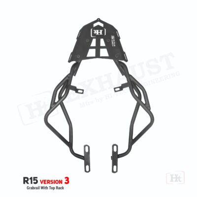 HT R15 V3  GRAB RAIL WITH TOP RACK – COLOR OPTION AVAILABLE – SB 706 / Ht Exhaust
