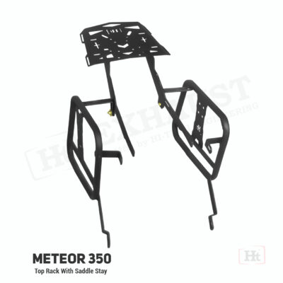 HITECH Meteor 350 Top Rack With  Saddle Stay – REM 634 / ht exhaust
