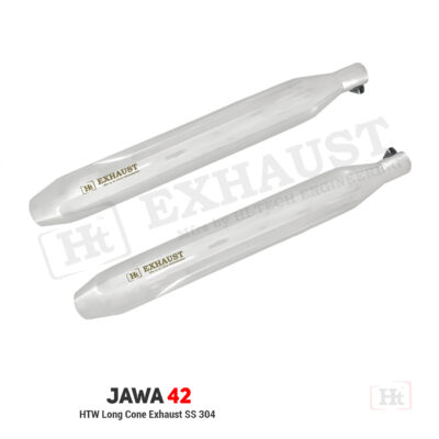 HTW Long Cone Exhaust  (SS)  For Jawa 42 -JW 420