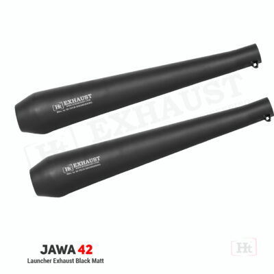 DUAL LAUNCHER SILENCER FOR JAWA 42 – Black matt – JW 418