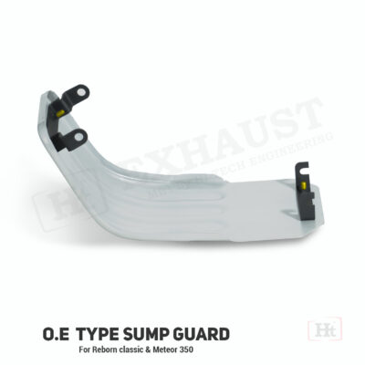 Hitech O.E TYPE SUMP GUARD FOR METEOR AND REBORN CLASSIC SILVER POWDER COATED – REM 653
