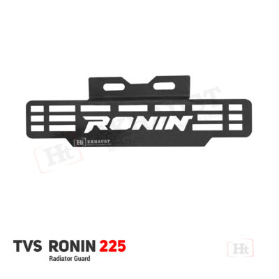 TVS RONIN 225  RADIATOR GUARD – black matt – apache cut – RD 930 / Ht exhaust