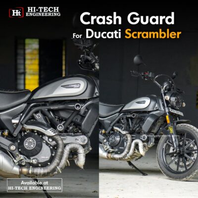 Ducati Scrambler 800 Crash Guard With  Metal Sliders  (Black Matt) – SB 822 / HT EXHAUST