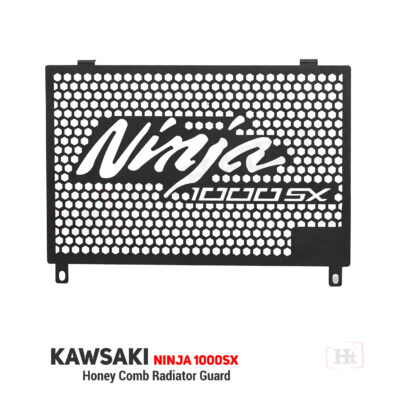 Honey Comb Radiator Guard FOR Kawasaki Ninja 1000 SX (Black)  – RD 737 / Ht Exhaust