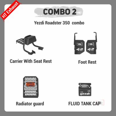 #COMBO 2 YEZDI Roadster 350  – HT EXHAUST