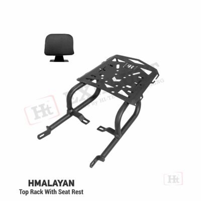TOP RACK WITH REMOVABLE SEAT REST – FOR HIMALAYAN  -TOP BOX SUITABLE – SB 673 – Ht exhaust
